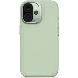Decoded Stacks iPhone 16 Siliconen MagSafe Hoesje Backcover - Mist Green