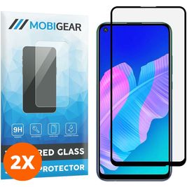 Mobigear Premium Huawei P40 Lite E Glazen Screenprotector - Case Friendly - Zwart (2-Pack)