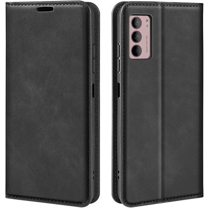 Mobigear Retro Slim Motorola Moto G42 Hoesje Bookcase Portemonnee - Zwart
