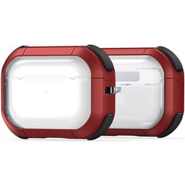 Mobigear Shockproof Apple AirPods Pro 1 Hardcase Hoesje - Rood