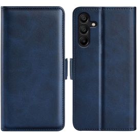 Mobigear Slim Magnet Samsung Galaxy M15 Hoesje Bookcase Portemonnee - Donkerblauw