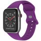Mobigear Sport Dual Siliconen Apple Watch Bandje Druksluiting - 42/41/40/38 mm - Lila