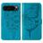 Mobigear Butterfly Google Pixel 9 Pro Hoesje Bookcase Portemonnee - Blauw