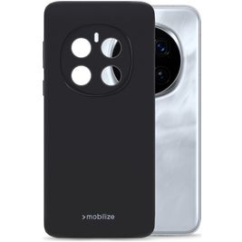 Mobilize Rubber Gelly Honor Magic 7 Pro Hoesje Flexibel TPU Backcover - Zwart
