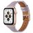 Mobigear Napoli Leren Apple Watch Bandje Gespsluiting - 49/46/45/44 mm - Paars