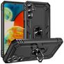 Mobigear Armor Ring Samsung Galaxy A24 Hoesje Hardcase Backcover Shockproof met Ringhouder - Zwart