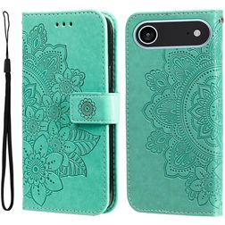 Mobigear Flowers iPhone Air Hoesje Bookcase Portemonnee - Groen