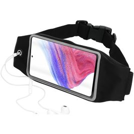 Mobiparts Comfort Fit Belt Telefoonhouder Hardlopen Samsung Galaxy A53 Sport Hoesje Neopreen Heuptas - Zwart