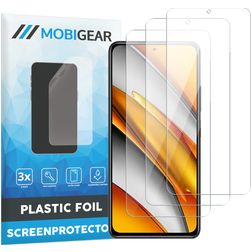 Mobigear POCO F3 Screenprotector Folie - Case Friendly (3-Pack)