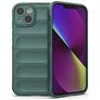 Mobigear Bumpy iPhone 14 Hoesje Flexibel TPU Backcover - Groen