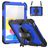 Mobigear SureGrip Xtreme iPad 11 (2025) Hoes Hard Kunststof,Siliconen Backcover + Schouderband + Standaard - Donkerblauw
