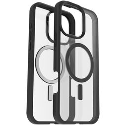 OtterBox React iPhone 16 Pro Max MagSafe Hoesje Hardcase Backcover Shockproof - Transparant / Zwart