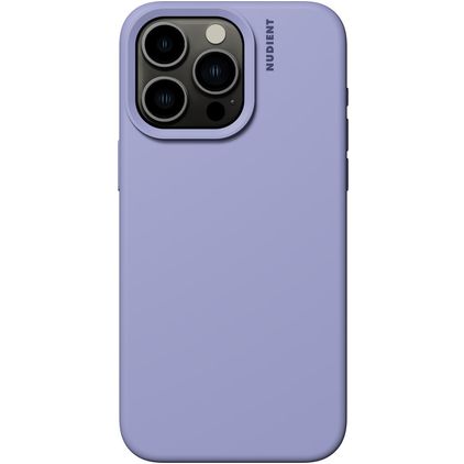 Nudient Base iPhone 15 Pro Max Siliconen Hoesje Backcover - Soft Purple