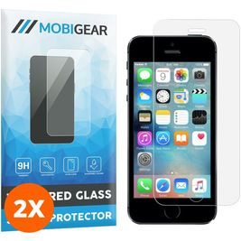 Mobigear iPhone 5S Glazen Screenprotector - Case Friendly (2-Pack)