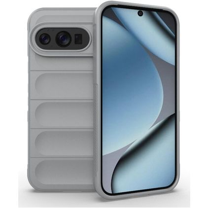 Mobigear Bumpy Google Pixel 10 Pro Hoesje Flexibel TPU Backcover - Grijs