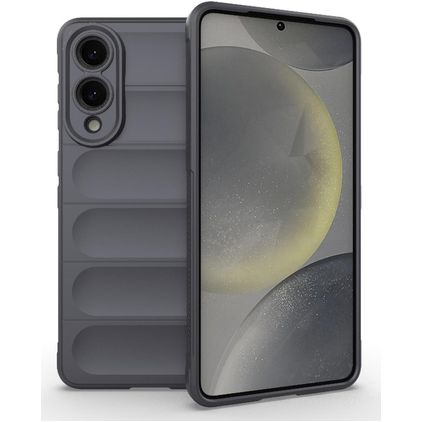 Mobigear Bumpy Samsung Galaxy S25 Edge Hoesje Flexibel TPU Backcover - Grijs