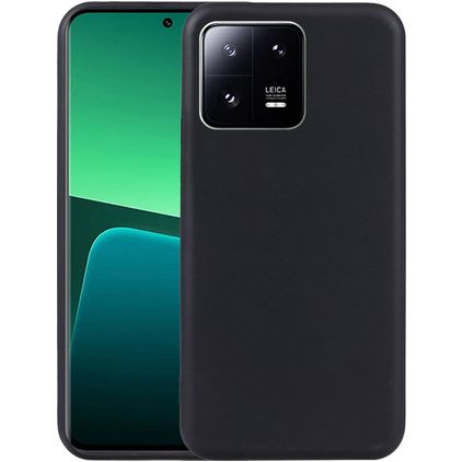 Mobigear Basics Xiaomi 14T Hoesje Flexibel TPU Backcover - Zwart