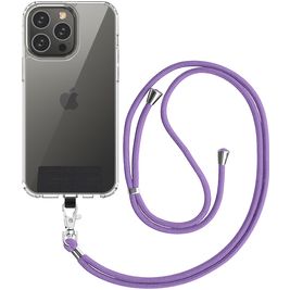 Mobigear Nylon Lanyard Universeel Telefoonkoord Verstelbaar - Paars