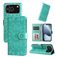 Mobigear Sunflower iPhone 17 Pro Hoesje Bookcase Portemonnee - Groen