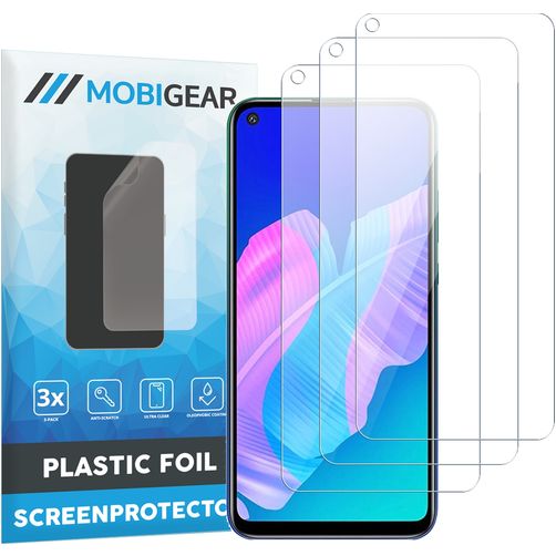 Mobigear Huawei P40 Lite 5G Screenprotector Folie - Case Friendly (3-Pack)