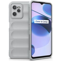 Mobigear Bumpy Realme C35 Hoesje Flexibel TPU Backcover - Grijs