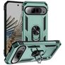 Mobigear Armor Ring Google Pixel 9 Pro XL Hoesje Hardcase Backcover Shockproof met Ringhouder - Groen