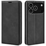 Mobigear Retro Slim iPhone 17 Pro Hoesje Bookcase Portemonnee - Zwart