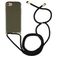 Mobigear Lanyard iPhone SE (2020) Flexibel TPU Hoesje met koord - Groen