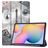 Mobigear Tri-Fold Samsung Galaxy Tab S6 Lite Hoes Bookcase - Eiffeltoren