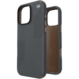 Speck Presidio2 Grip iPhone 16 Pro Max Hoesje Hardcase Backcover Shockproof - Charcoal Grey