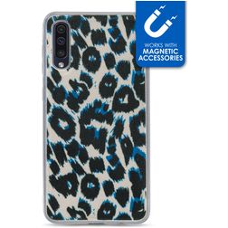My Style Magneta Samsung Galaxy A30s Hoesje Flexibel TPU Backcover - Leopard