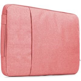 Mobigear Denim Zipper Laptop Sleeve (max 23 cm x 31 cm) Laptop hoes - Magenta