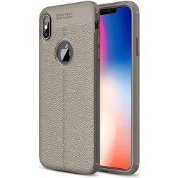 Mobigear Luxury iPhone XS Max Hoesje Flexibel TPU Backcover - Grijs