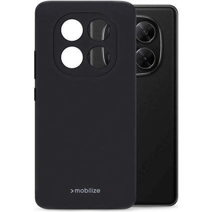 Mobilize Rubber Gelly Xiaomi Redmi Note 14 Pro 5G Hoesje Flexibel TPU Backcover - Zwart