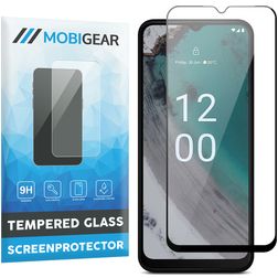 Mobigear Premium Nokia C32 Glazen Screenprotector - Case Friendly - Zwart