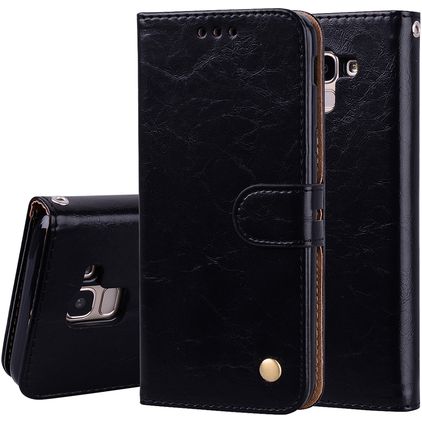 Mobigear Wallet Samsung Galaxy J6 (2018) Hoesje Bookcase Portemonnee - Zwart