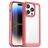 Mobigear Crystal iPhone 15 Pro Hoesje Hardcase Backcover - Transparant / Rood