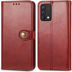 Mobigear Snap Button Realme GT Master Edition Hoesje Bookcase Portemonnee - Bruin