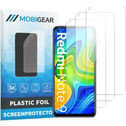 Mobigear Xiaomi Redmi Note 9 Screenprotector Folie - Case Friendly (3-Pack)