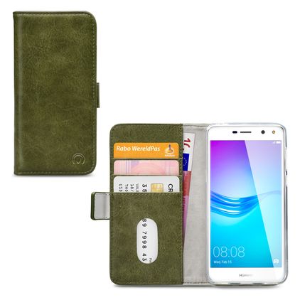 Mobilize Elite Gelly Huawei Y5 (2017) Hoesje Bookcase Portemonnee - Groen