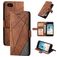 Mobigear Rhombus iPhone SE (2020) Hoesje Bookcase Portemonnee - Bruin