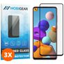 Mobigear Premium Samsung Galaxy A21s Glazen Screenprotector - Case Friendly - Zwart (3-Pack)