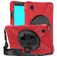 Mobigear SureGrip XGuard Samsung Galaxy Tab A7 Lite Hoes Hard Kunststof,Siliconen Backcover + Schouderband + Standaard - Rood