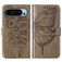 Mobigear Butterfly Google Pixel 9 Hoesje Bookcase Portemonnee - Grijs
