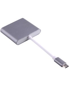 Mobigear USB-C naar HDMI / USB-A / USB-C Hub - Grijs