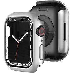Mobigear Colors Dun Apple Watch - 45 mm Hardcase Hoesje - Zilver