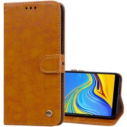 Mobigear Wallet Samsung Galaxy J6 Plus Hoesje Bookcase Portemonnee - Cognac