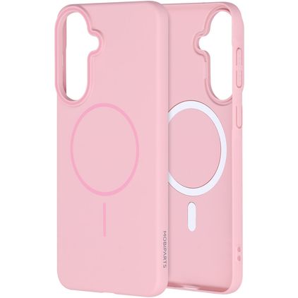 Mobiparts Slim Line Samsung Galaxy A57 MagSafe Hoesje Hardcase Backcover - Blush Pink