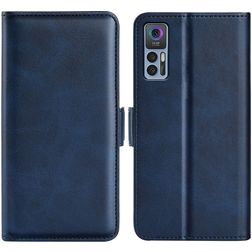Mobigear Slim Magnet TCL 30 Hoesje Bookcase Portemonnee - Donkerblauw