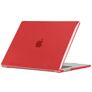 Mobigear Glossy MacBook Air 15 Inch (2023-2026) Hoes Hardshell Laptopcover MacBook Case - Rood - Model A2941 / A3114 / A3241 / A3448